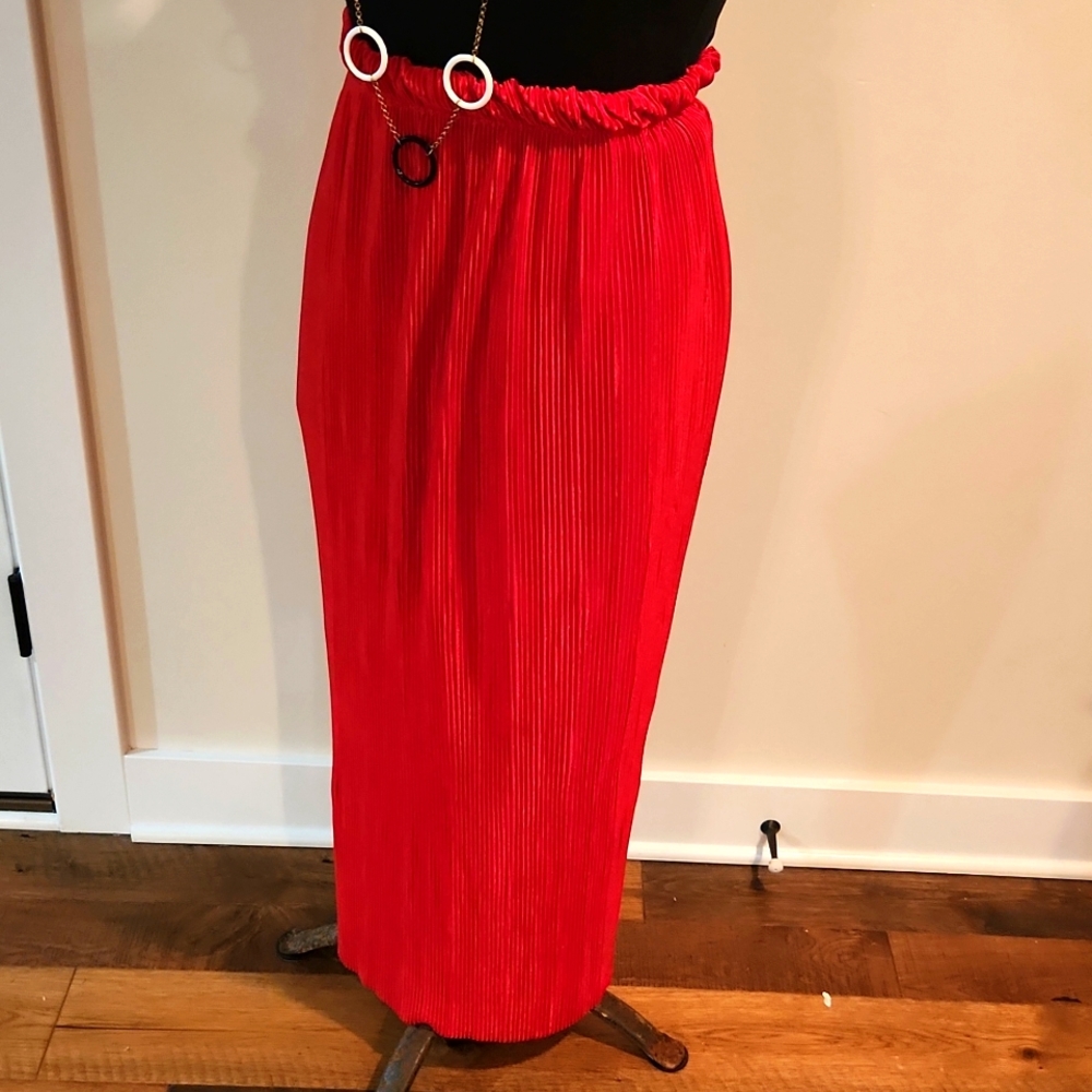 Vintage Full Length Beautiful RED skirt.